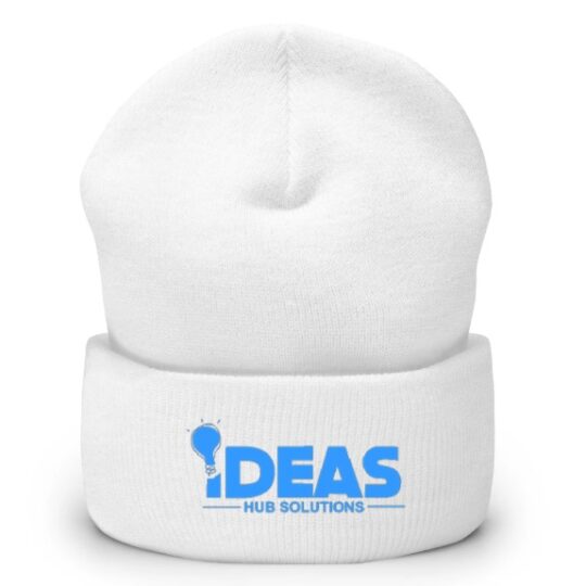 White cool jay hat with logo