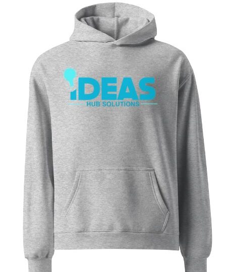 Gray hoodie with logo